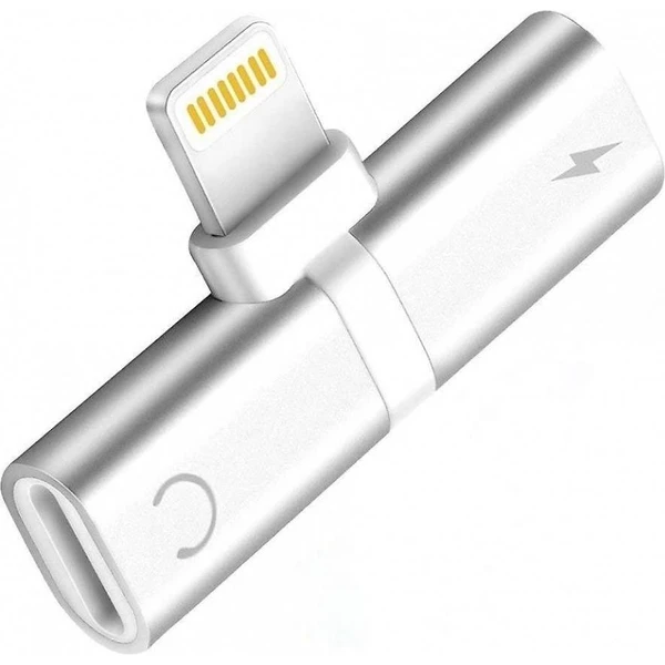 Adaptateur iPhone Splitter 2 en 1 Double Lightning Audio & Adaptateur de charge