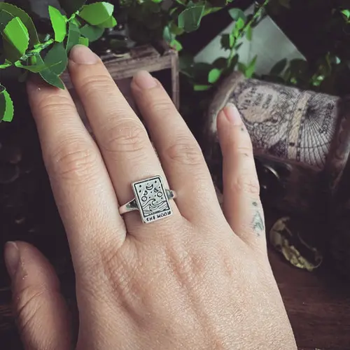 Bague tarot moon 