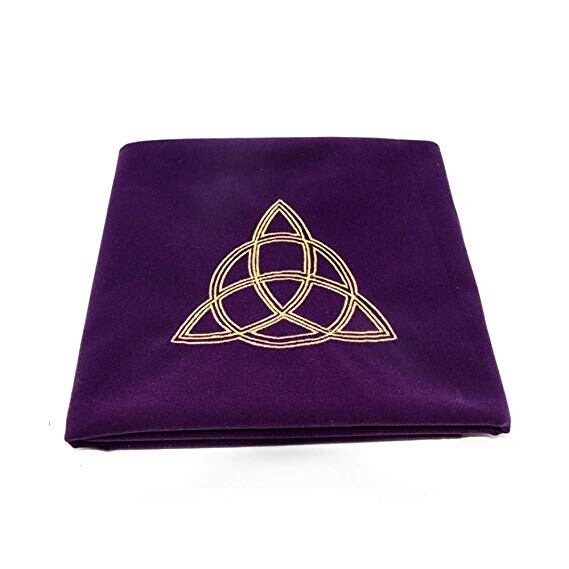 Tarot Nappe Velours Nappe de Table Tapis Tarot de Velours de Jeu de société de Broderie au Soleil Sun Pentacle Wicca 60 x 60 cm: Amazon.fr: Cuisine & Maison