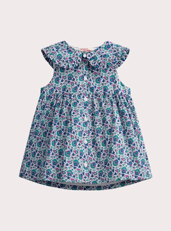 Robe à col claudine pour bébé fille