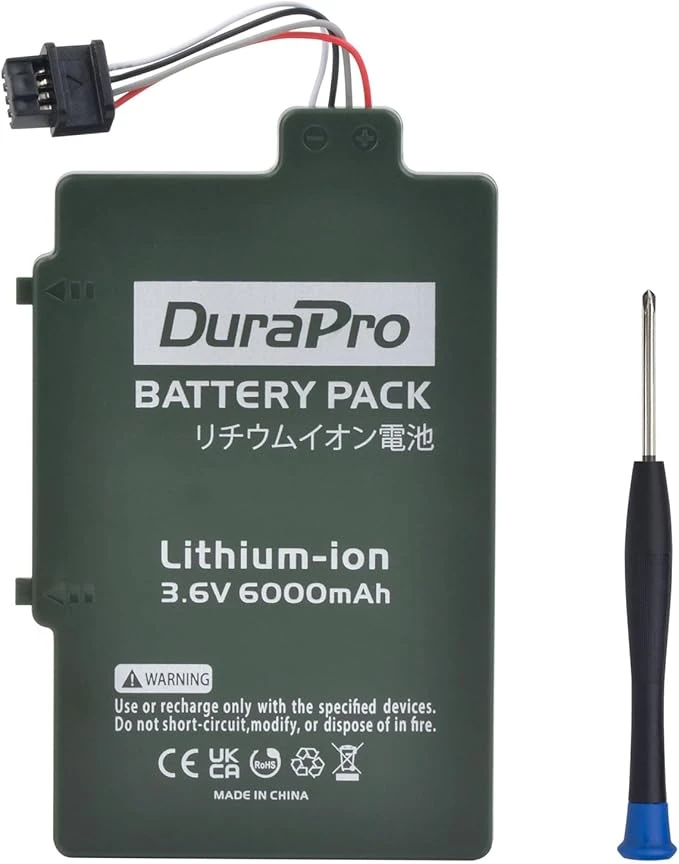 DuraPro Batterie 6000 mAh pour Nintendo Wii U Wii-U WUP-012 WUP-010 Manette de jeu