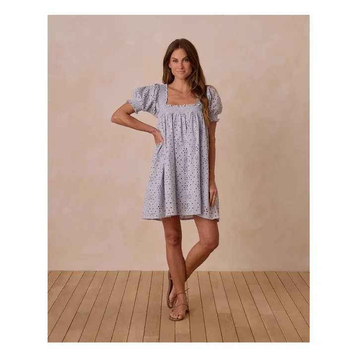 Robe Milan Ajourée | Bleu Clair