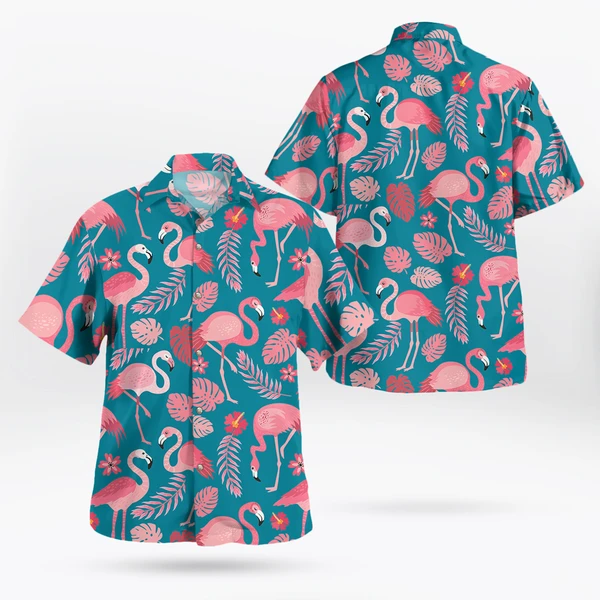 Pink Flamingo Button Up Shirt Mens, Womens S-5XL | Tropi Hawaiian Shirts Store