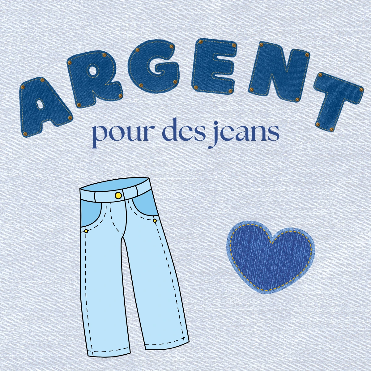 Argent pour jeans
