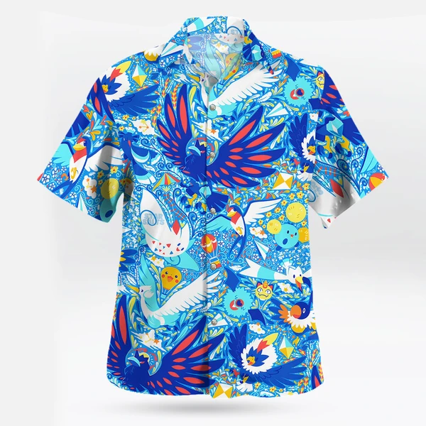 Bird Pokemon Hawaiian Shirt Tropical Breeze Edition