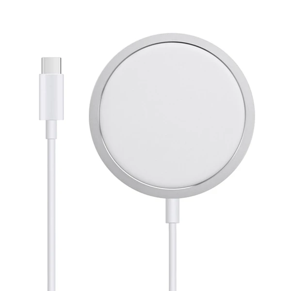 Chargeur Sans Fil Magsafe 15w Charge Rapide Original Apple Blanc