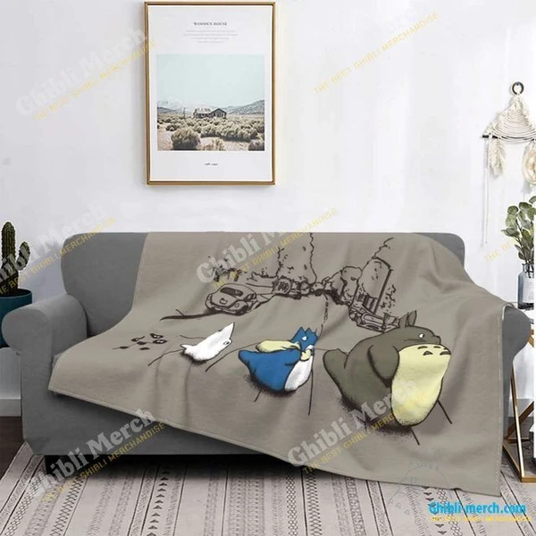 My Neighbour Totoro Blanket For Sale - Ghibli Merch Store - Official Studio Ghibli Merchandise