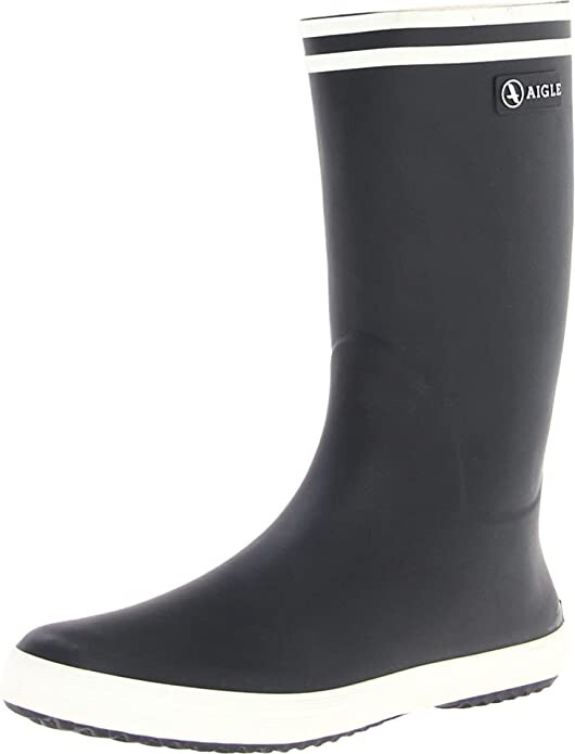 Aigle Lolly-pop Bottes de Pluie - Mixte enfant - Bleu Marine / Blanc - 24 FR : Amazon.fr: Mode