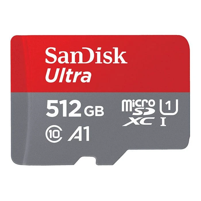 Carte mémoire microSDXC SanDisk Ultra 512 Go - Classe 10 UHS-I - Vitesse de lecture jusqu'à 100 Mo/s