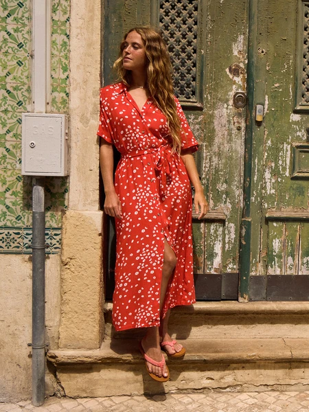 Island Escape - Robe midi pour Femme