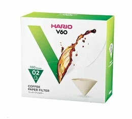 Morgane & Sandhyni - Filtres pour V60 Dripper 1/4 Tasses X100 | MaxiCoffee.com