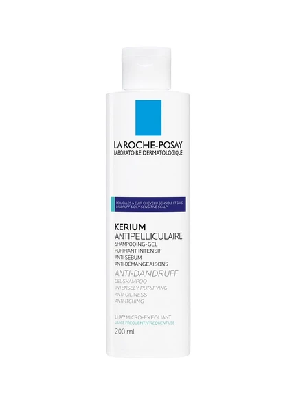 La Roche-Posay Kerium Antipelliculaire Shampooing-Gel Purifiant Intensif 200ml