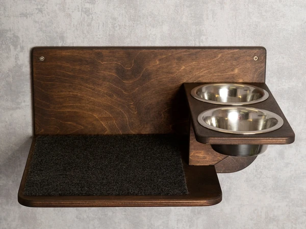 Wall-Mounted Cat Feeder, Cat Shelves, Cat Bowls, Pet Bowl, Cat food shelf