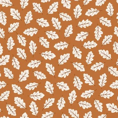 Papier peint Oak leaves camel (50 cm x 10 m)