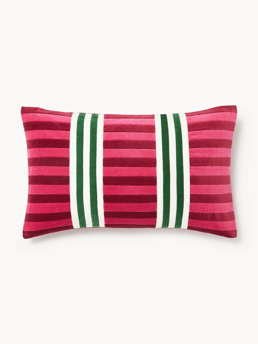 Housse de coussin en velours patchwork Tete | Westwing