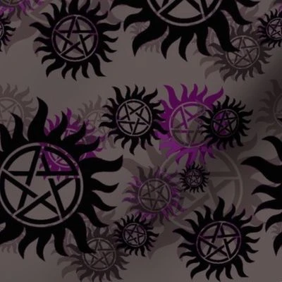 Supernatural Gray lighter Fabric | Spoonflower