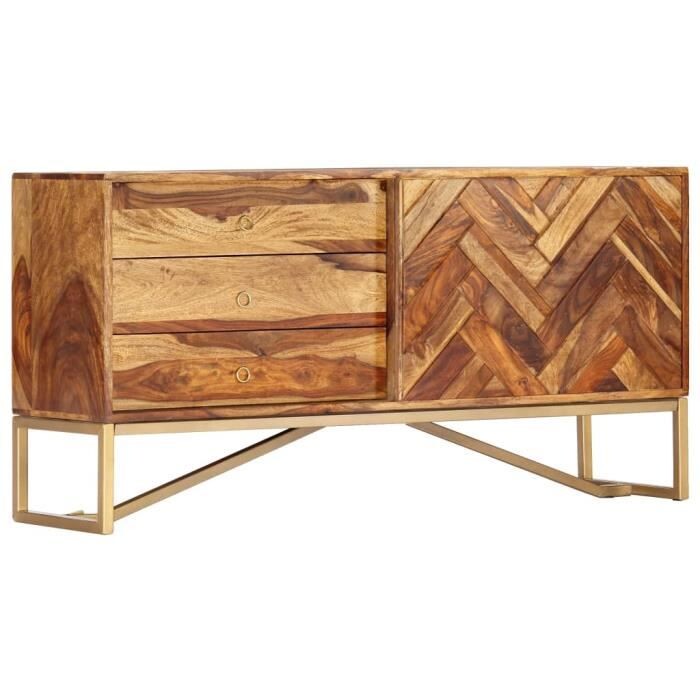 vidaXL Buffet 118 x 30 x 60 cm Bois massif de Sesh