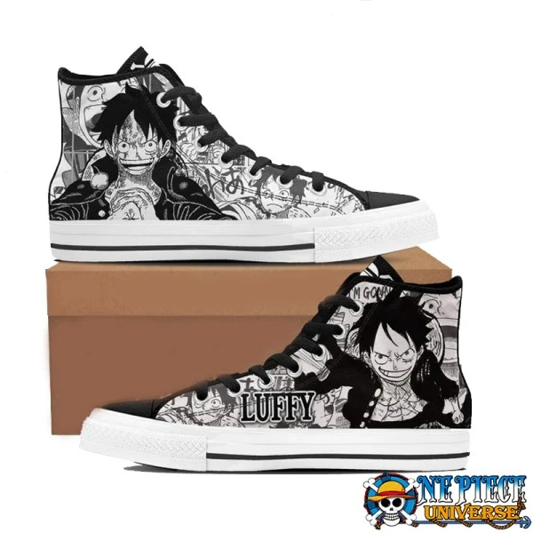 Monkey D Luffy One Piece High Top Converse Shoes Custom Shoes - One Piece Universe - The Best Store for One Piece Merchandise