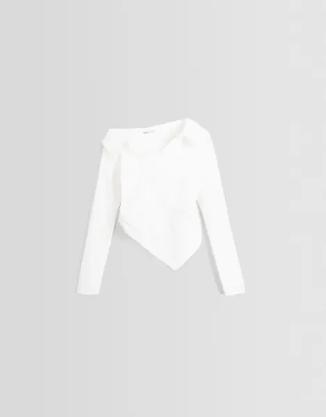 Chemise manches longues popeline