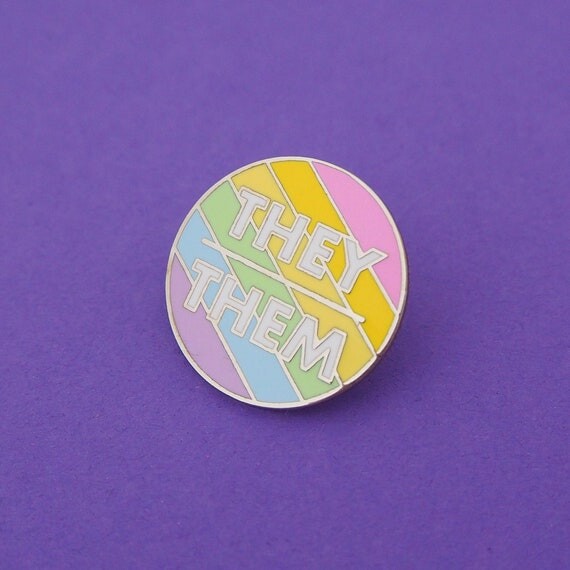 Pronom émail Pin - Ils/Eux - Rainbow Pin