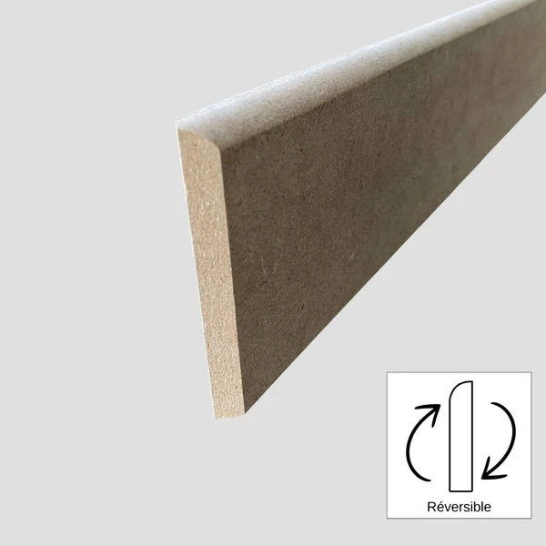 Plinthe médium (MDF) - 14 x 100 mm - Réversible