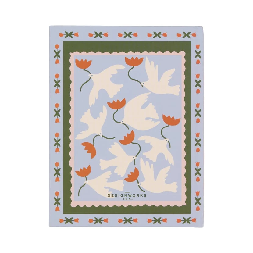 Carnet Designworks - 15,2 x 20,3 cm - Flower - 192 pages lignées