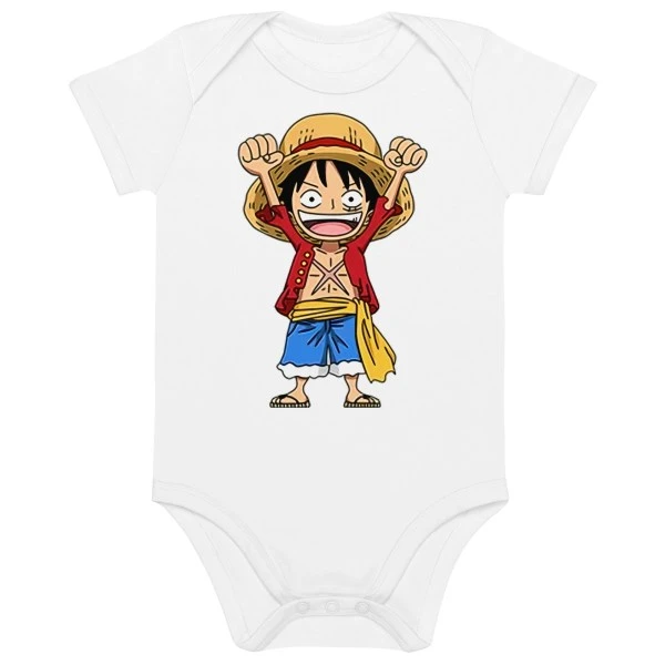 One Piece Funny Luffy cotton baby bodysuit - One Piece Universe - The Best Store for One Piece Merchandise