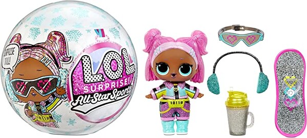 LOL Surprise All-Star Sports Série 5 Jeux d’Hiver – Poupée Scintillante avec 8 Surprises à découvrir Dont Une Carte à échanger, des Tenues & Accessoires, Cadeaux pour Filles/ garçons, 4 Ans + : Amazon.fr: Jeux et Jouets