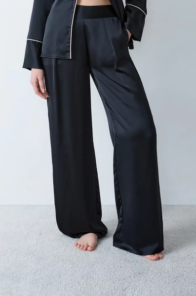 Pantalon de pyjama satiné