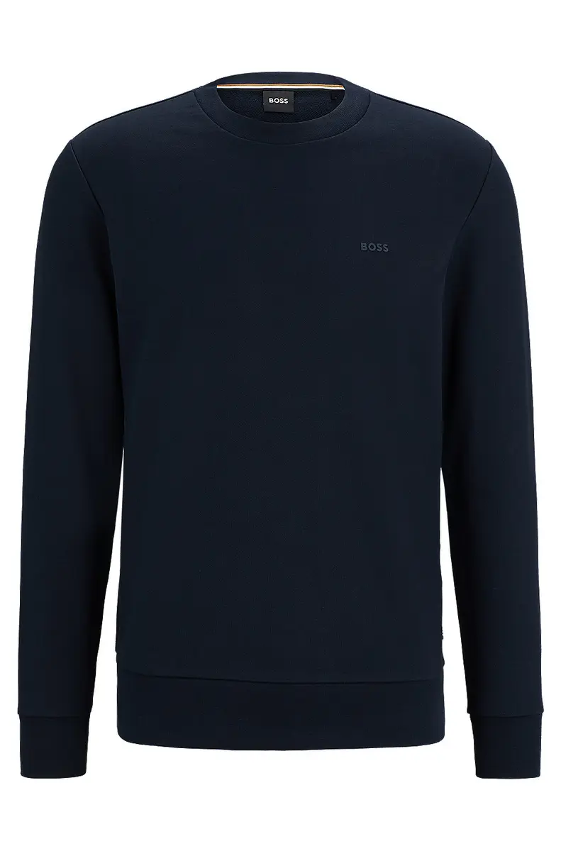 Sweat en molleton de coton avec logo imprimé en gomme