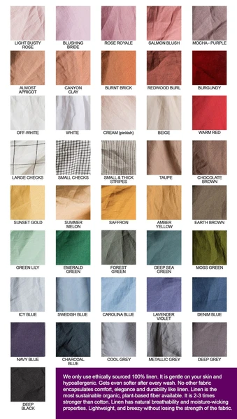100% LINEN SHOWER Curtain 41 Color Option Natural European Linen Curtain for shower - Mothers Day Gift for Her