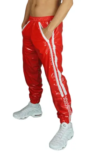 Nylon Pants Sniff Addicted Red