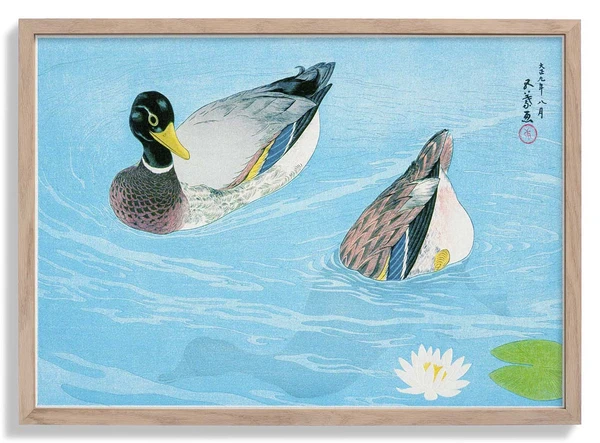 Ducks by Gōyo Hashiguchi Japanese Poster