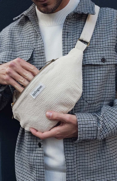 Sac banane velours côtelé - Banane homme et femme - Idée cadeau mode et voyage