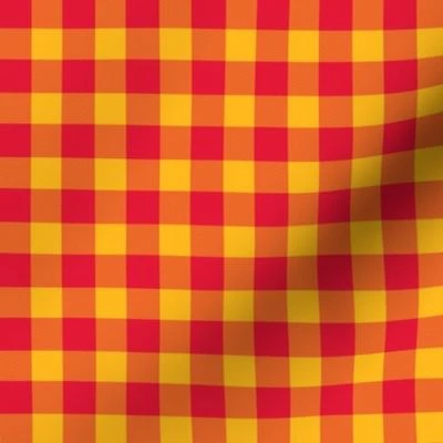 Kansas City Red Buffalo plaid Fabric | Spoonflower