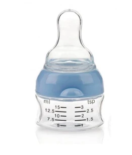 Bebe au Naturel - Biberon Doseur Médicaments - 15 ml (idéal pour diluer les granules homéopathiques dans un peu d'eau)