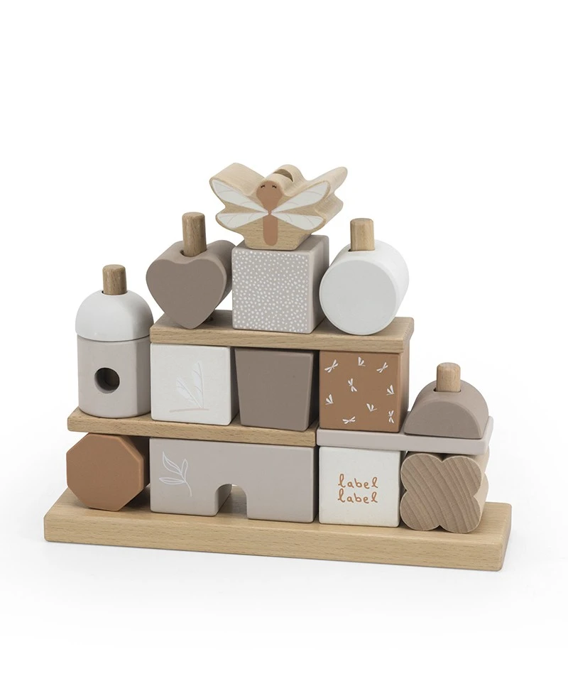 Blocs à Empiler 'Cottage' Nougat