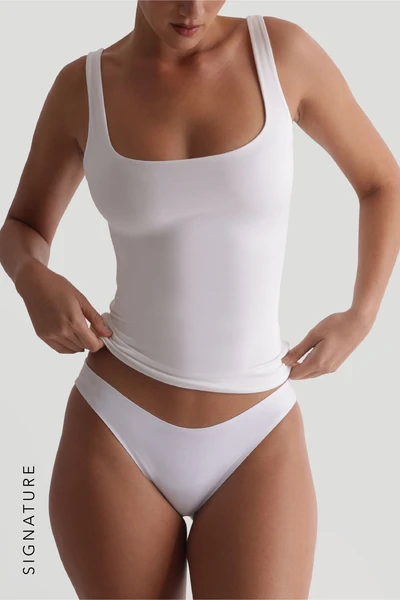 Second Skin Tank Top - White
