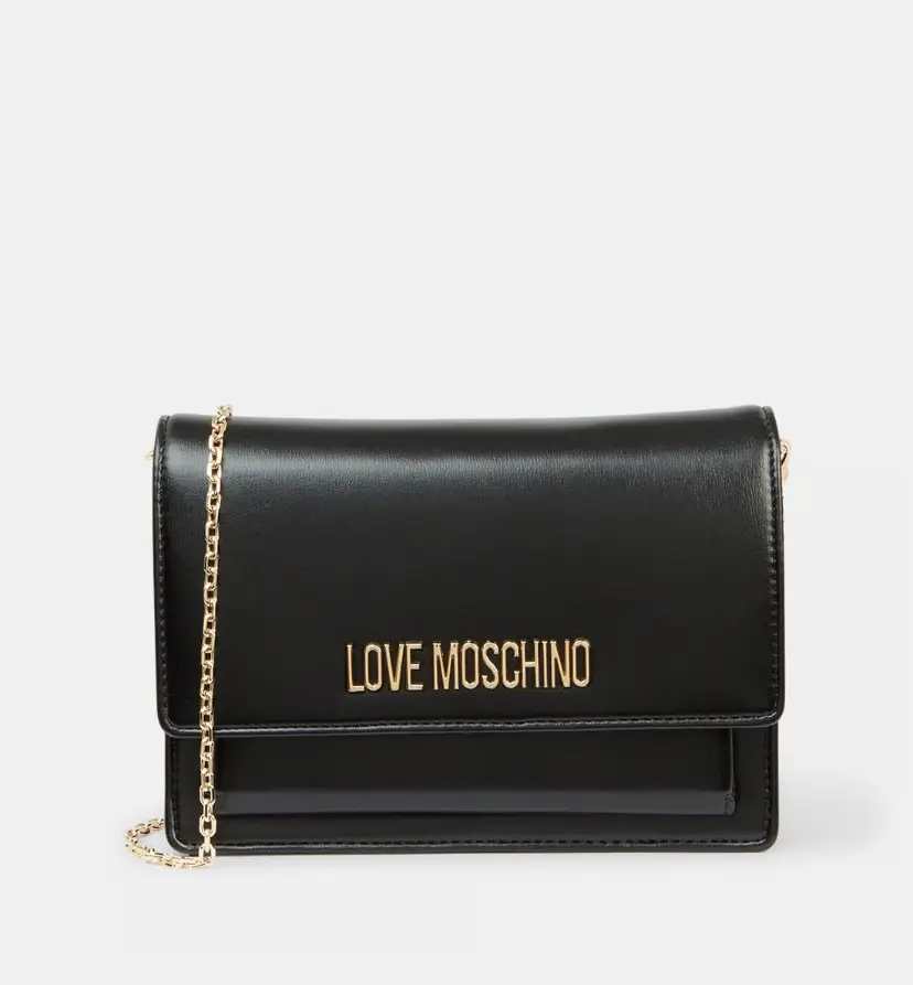 LOVE MOSCHINO — Sac besace Love Lettering enduit grainé