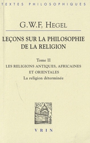 *NEED THIS FOR UNIVERSITY* Leçons sur la philosophie de la religion