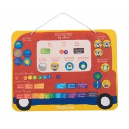 Calendrier magnétique 45 magnets Les Popipop Moulin Roty
