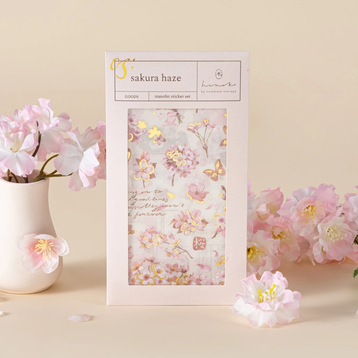     Hinoki - ‘Sakura Haze’ Print-On Sticker Set – NotebookTherapy  