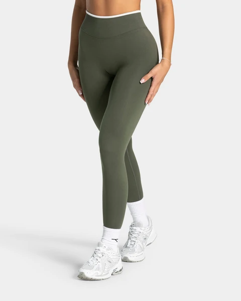 Legging Sculpt Scrunch Contrastline « kaki »