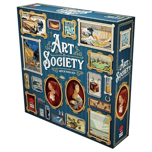 Mighty Boards: Art Society – Jeu de société Collection, enchérir aux enchères, collectionnez et affichez votre art, à partir de 10 ans, 2 à 4 joueurs, 30 à 60 minutes