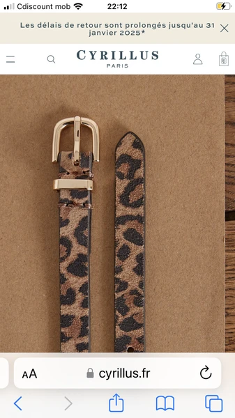 -30% Ceinture Cyrillus 