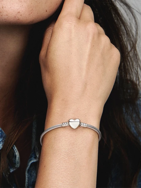 Bracelet Pandora cœur gravable
