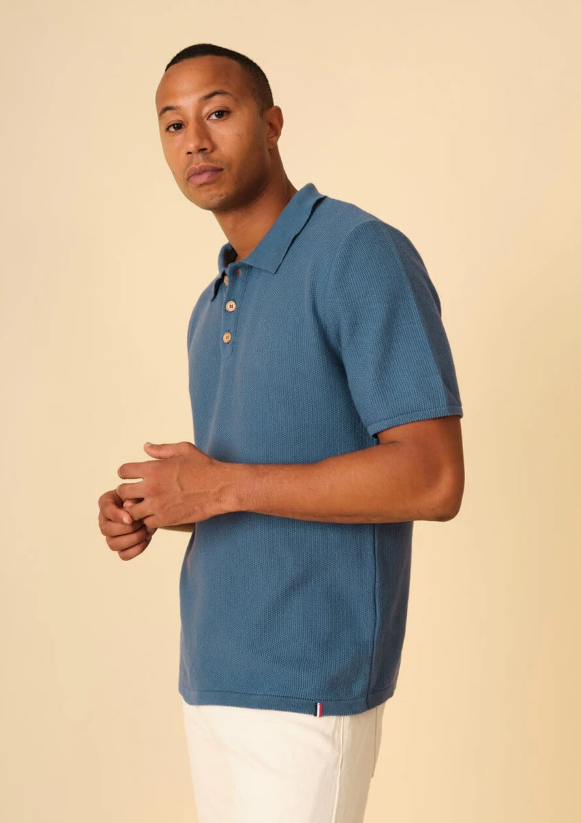 POLO AGAVE BLEU AZUR