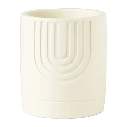 Plantenpot regenboog - beige - ø10.5x12 cm