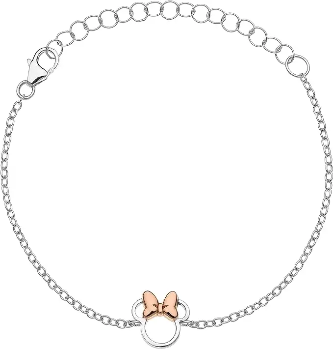 Disney Bracelet en argent, avec un central représentant Minnie (Minnie Mouse)