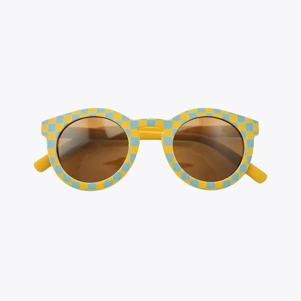 Lunettes de Soleil Classic Bébé - Checks Laguna & Wheat